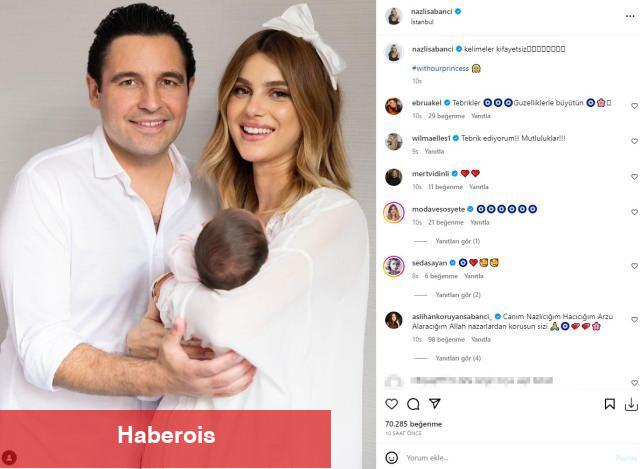 Nazlı Sabancı ve Hacı Sabancı kızları Dilek Alara'yla pozlarını paylaştı: Sözler kıyafetsiz!
