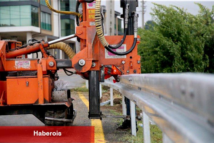 Paraşüt Tepe’ye giden yolda artık çelik bariyer var