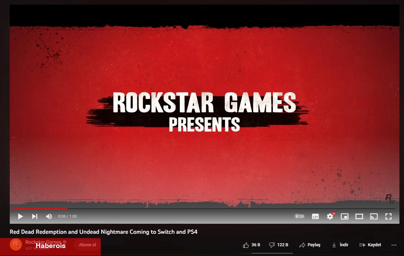 Red Dead Redemption'ın Switch ve PS4 Fragmanı Dislike Yağmuruna Tutuldu!