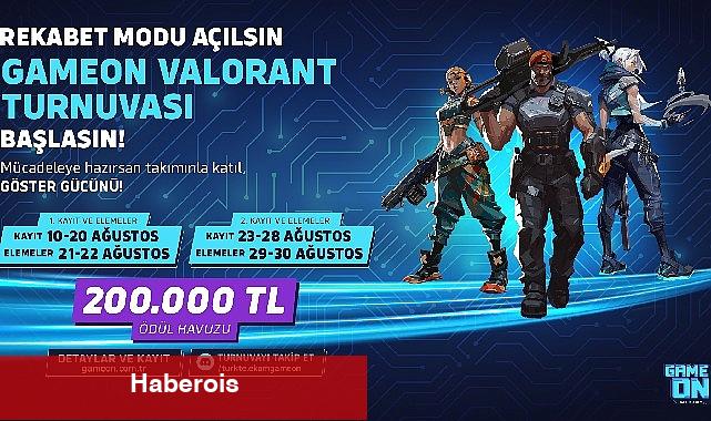 Rekabet modu açıldı, GAMEON VALORANT Turnuvası kayıtları başlıyor! - Haberois Rekabet modu açıldı, GAMEON VALORANT Turnuvası kayıtları başlıyor!