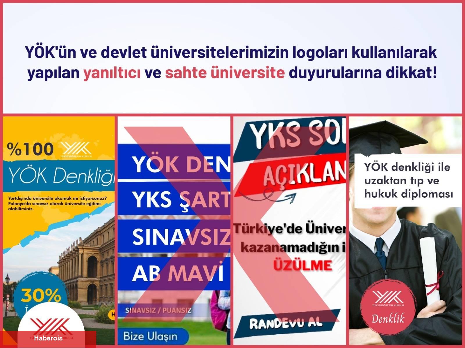 Sahte Üniversite Uyarısı !