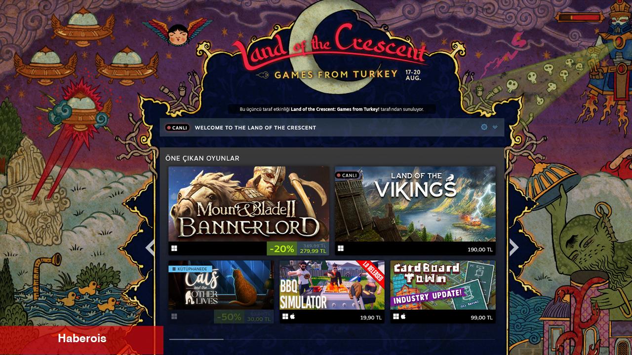 Steam, 'Türkiye'den Oyunlar' Aktifliğine Ana Sayfadan Yer Vermedi