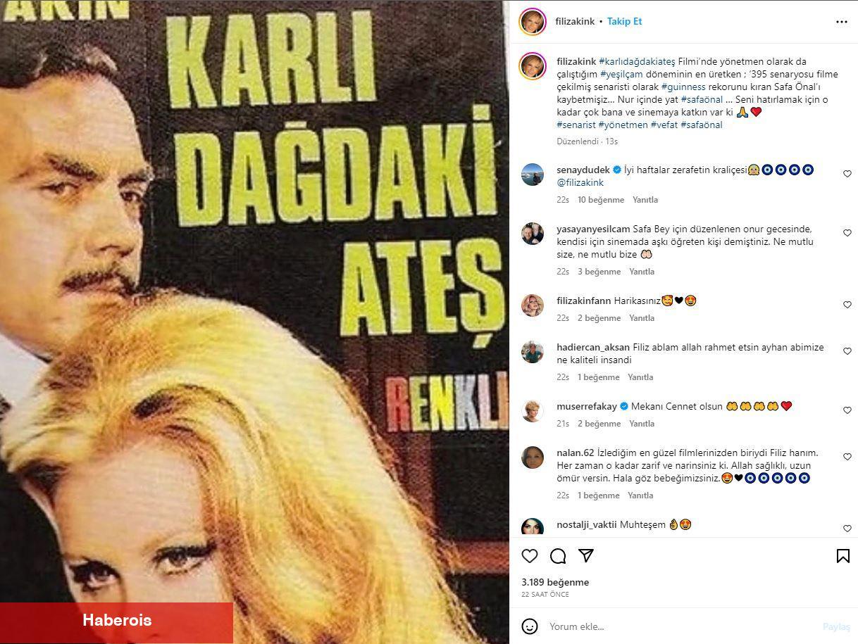 Vefatıyla sanat dünyasını yasa boğan Safa Önal'a ünlü isimlerden veda