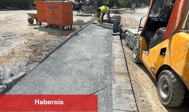 Yelkenkaya Caddesinin kaldırımları yenileniyor - Haberois Yelkenkaya Caddesinin kaldırımları yenileniyor