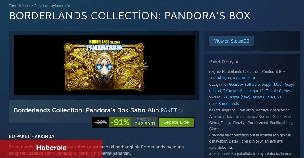 Borderlands Koleksiyon Sürümü Duyuruldu: 2.668 TL Yerine 242 TL!