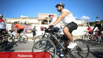 Çanakkale'de 750 bisikletli şehit ve gaziler için pedal çevirdi