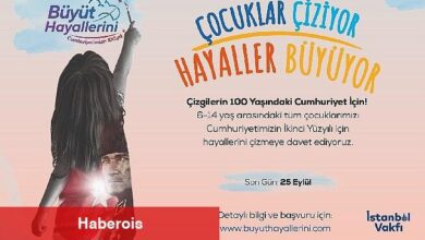 Çocuklar Cumhuriyet için çiziyor