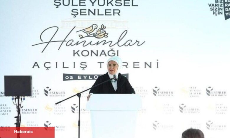 Emine Erdağan Şule Yüksel Şenler Konağı'nın açılışına katıldı. - Haberois Emine Erdağan Şule Yüksel Şenler Konağı'nın açılışına katıldı.