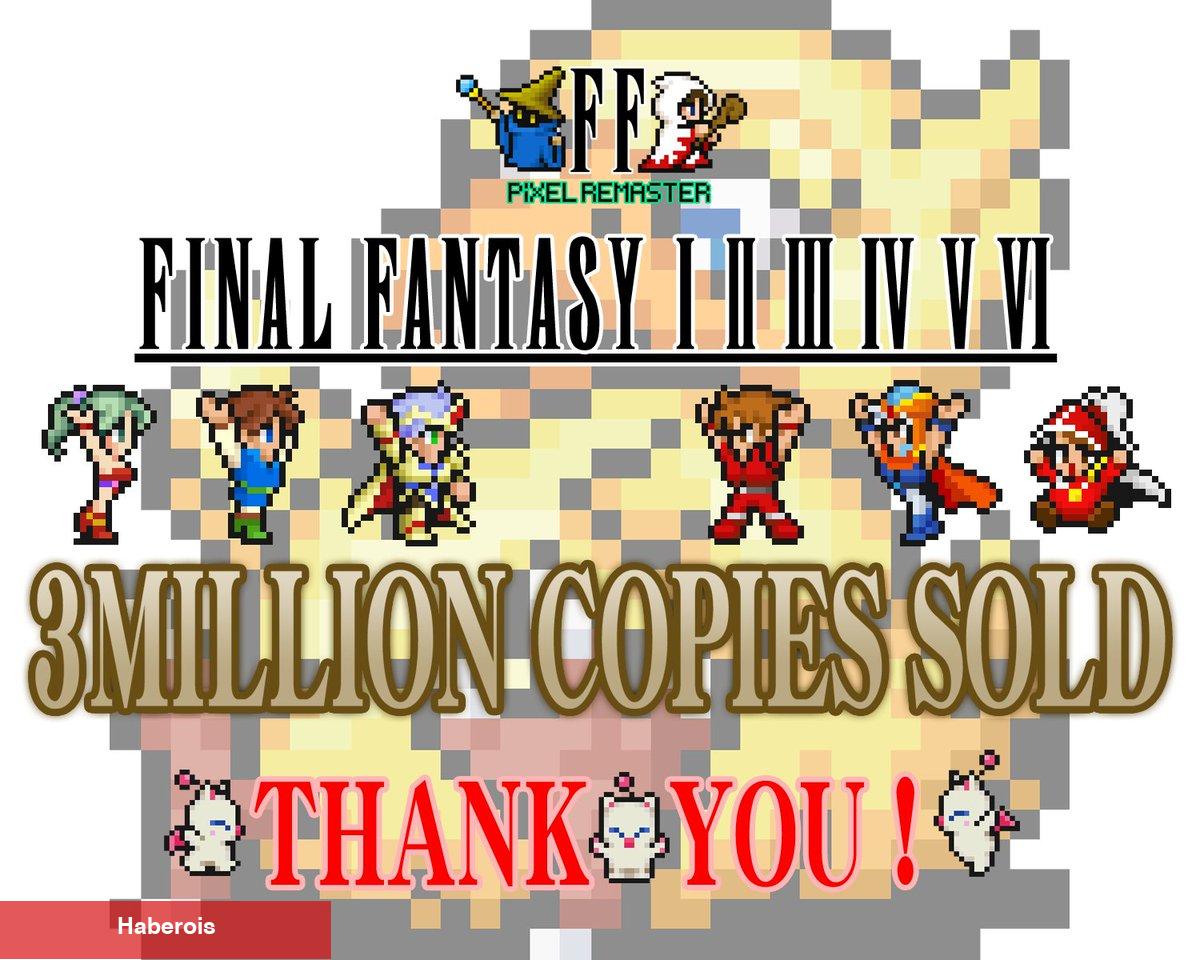 Final Fantasy Pixel Remaster Serisi 3 Milyon Kopya Sattı