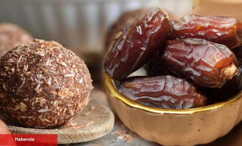 Hurma topu nasıl yapılır? Hurmadan yapılan sağlıklı atıştırmalık tarifi! - Haberois Hurma topu nasıl yapılır? Hurmadan yapılan sağlıklı atıştırmalık tarifi!
