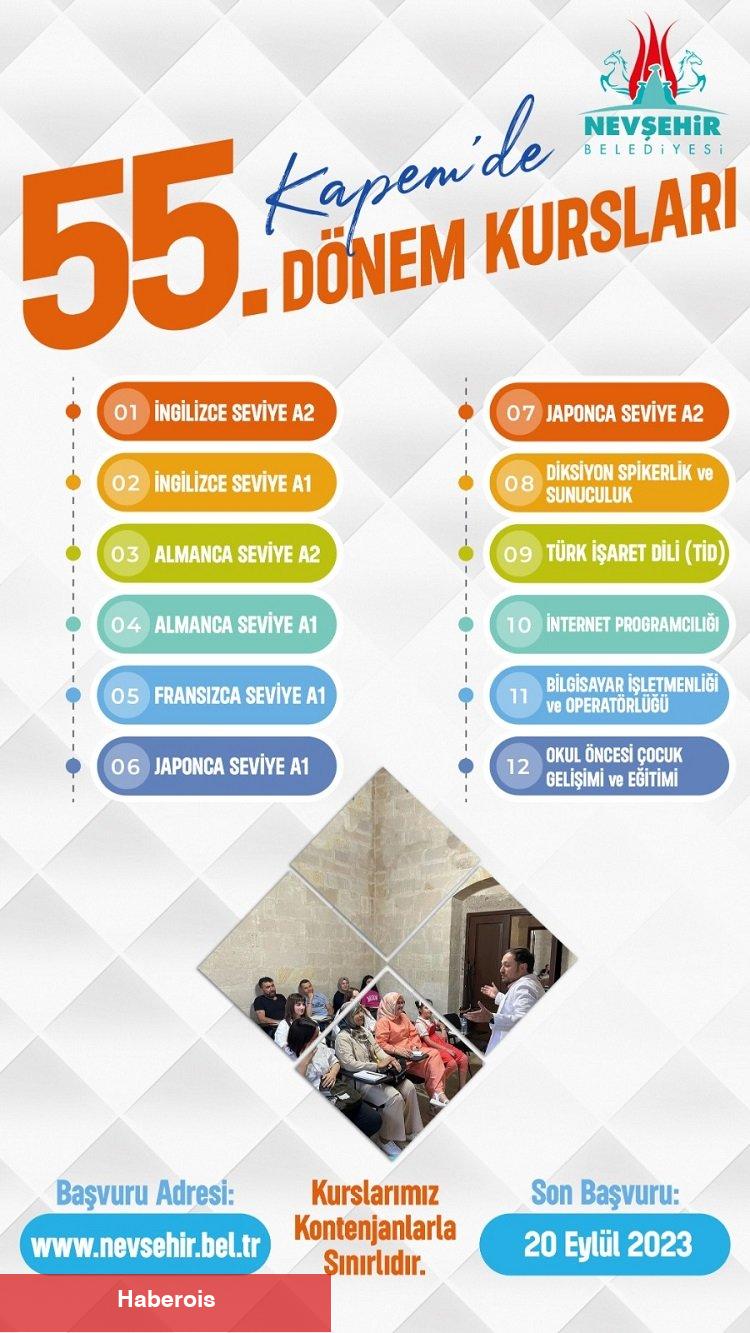 KAPEM'de 55'nci dönem kayıtları başladı