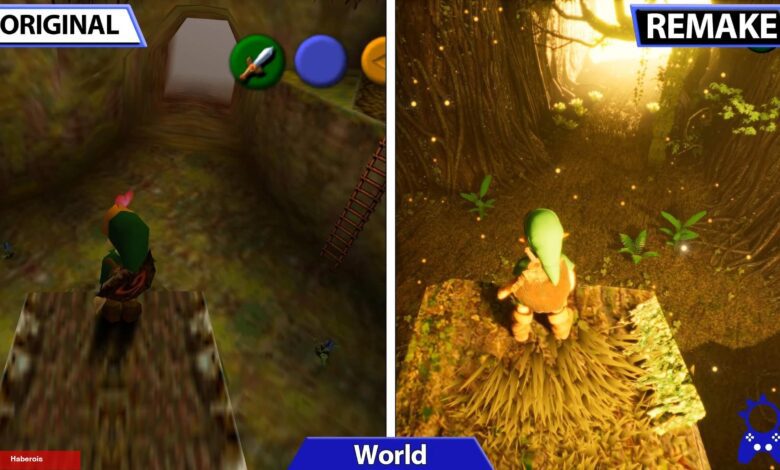The Legend of Zelda: Ocarina of Time için Özgün vs. Remake Görüntüsü Paylaşıldı - Haberois The Legend of Zelda: Ocarina of Time için Özgün vs. Remake Görüntüsü Paylaşıldı