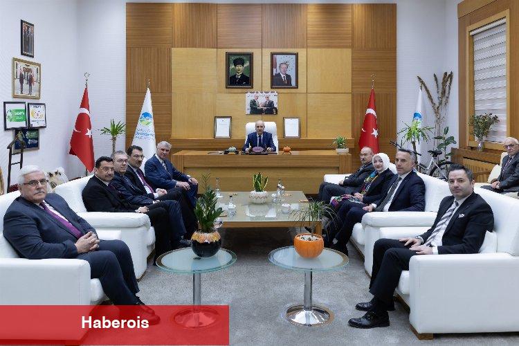 TBMM Başkanı Kurtulmuş'tan Başkan Yüce’ye ziyaret