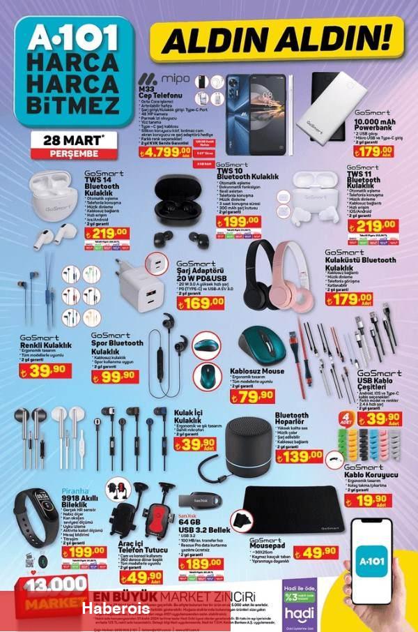 A101 23 - 29 Mart 2024 indirimli eserleri açıklandı! İndirim Günleri Başlıyor