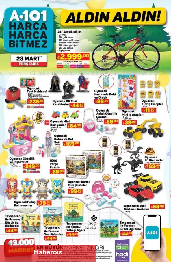 A101 23 - 29 Mart 2024 indirimli eserleri açıklandı! İndirim Günleri Başlıyor