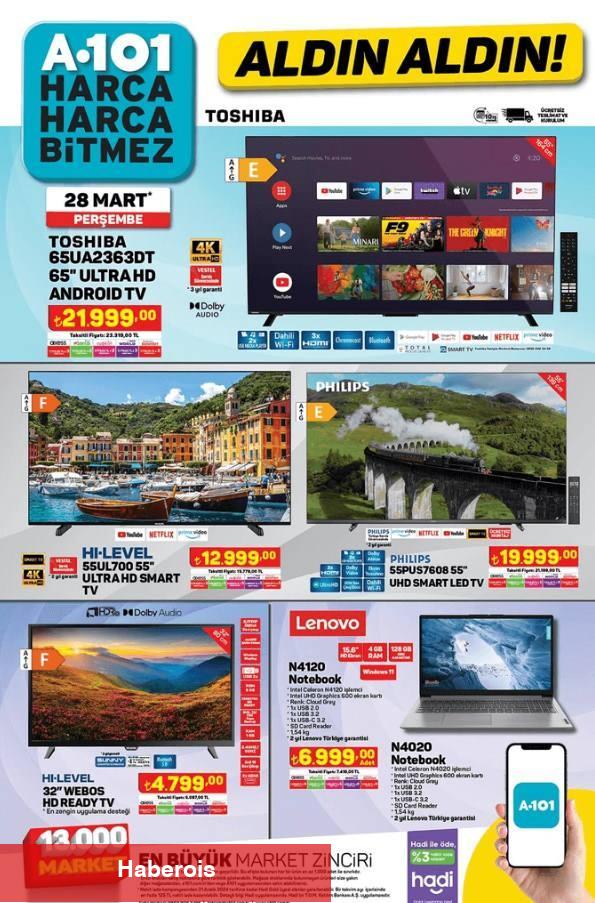 A101 23 - 29 Mart 2024 indirimli eserleri açıklandı! İndirim Günleri Başlıyor