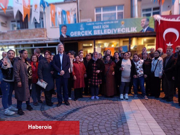 AK Parti Enez İlçe Seçim Bürosu açıldı