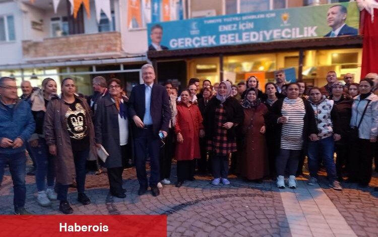 AK Parti Enez İlçe Seçim Bürosu açıldı