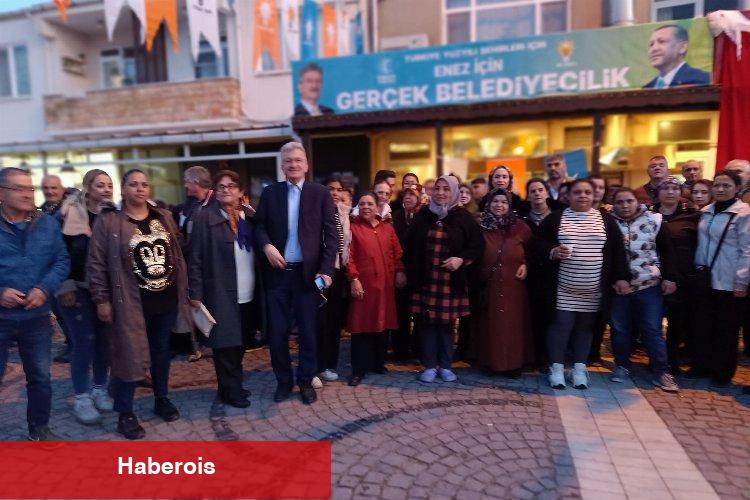 AK Parti Enez İlçe Seçim Bürosu açıldı