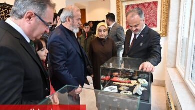 Başkan Aktaş, Kabe örtüleri sergisini gezdi