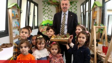 Başkan Büyükakın çocuklarla buluştu