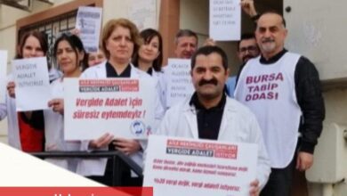 Bursa'da aile hekimleri 'vergide adalet' istiyor