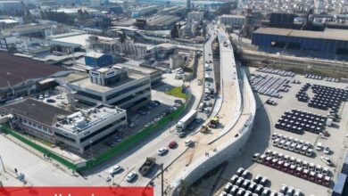 Darıca'daki köprü inşaatında sona doğru