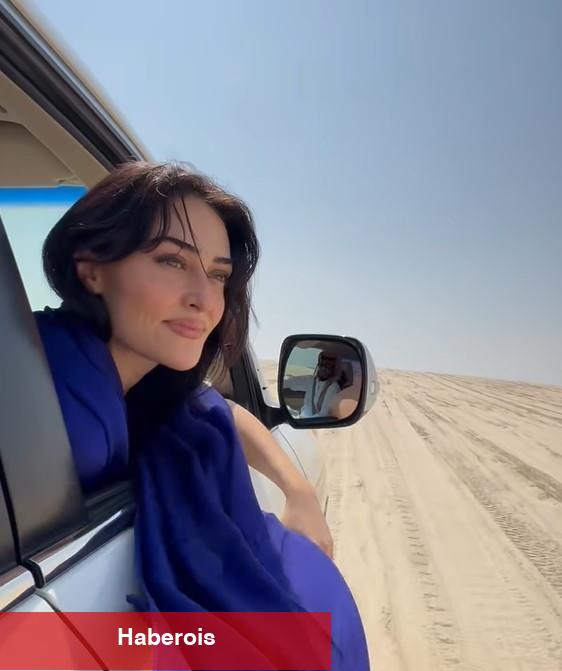 Esra Bilgiç başını örttü! Ünlü oyuncunun Katar fotoğrafları toplumsal medyayı salladı