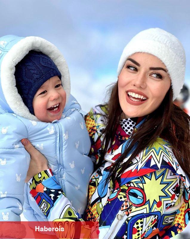 Fahriye Evcen 13 aylık oğlu Kerem ile çekilmiş pozunu paylaştı! Bakın kime benzetildi