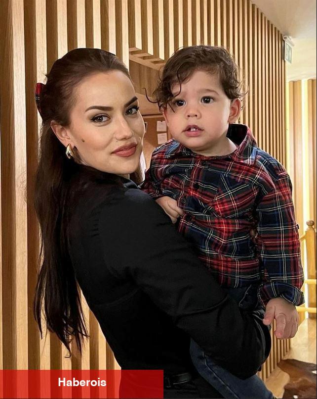 Fahriye Evcen 13 aylık oğlu Kerem ile çekilmiş pozunu paylaştı! Bakın kime benzetildi