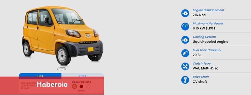 Hindistanlı Bajaj LPG’li arabasını Türkiye’ye getiriyor! İşte 300 bin TL’ye satılacak minik dev!