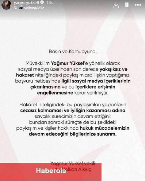 Kan Çiçekleri'nin yıldızı Yağmur Yüksel hakaretlere kayıtsız kalmadı! Hukuksal uğraş başlattı