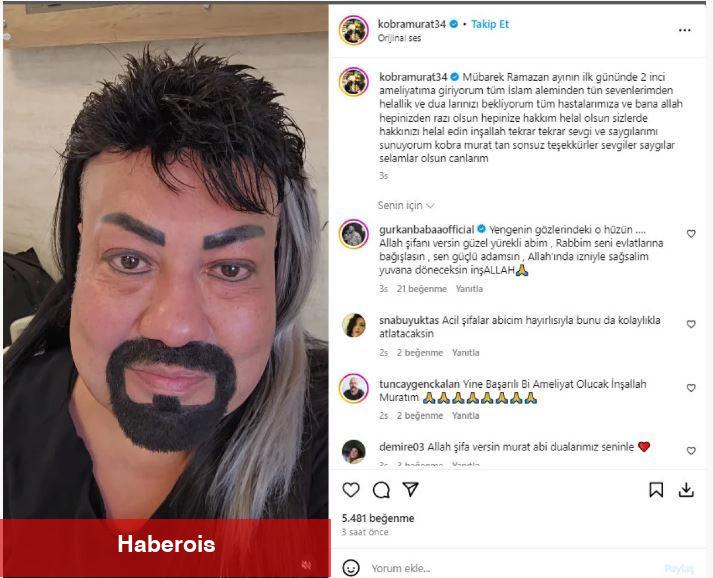Kobra Murat verdiği haberle herkesi üzdü! İkinci kere...