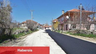 Korkuteli Yelten Mahallesi yoluna sıcak asfalt