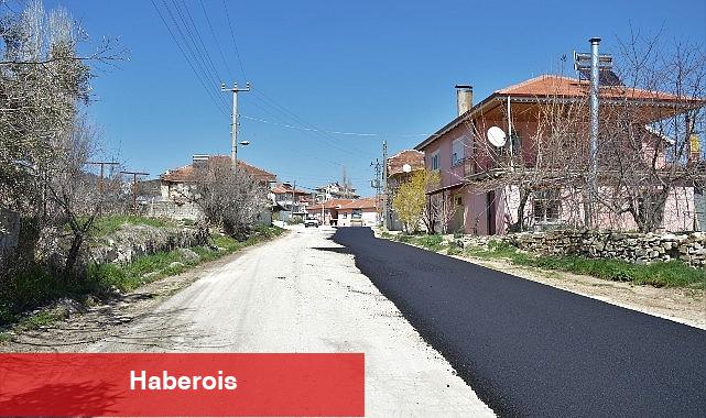 Korkuteli Yelten Mahallesi yoluna sıcak asfalt