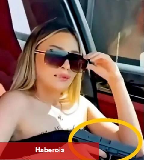 Lüks otomobilinde tabancayla poz veren toplumsal medya fenomeni Aleyna Kanko gözaltına alındı