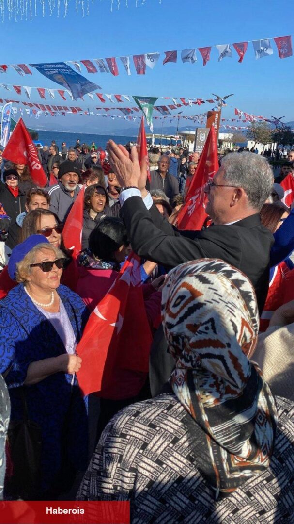 Mudanya'da Dalgıç'tan nokta mitingleri