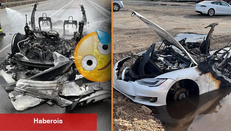 Otomobilin İskeleti Bile Kalmıyor: Tesla Üzere Elektrikli Araçların Kül Olana Kadar Alev Almasının Enteresan Sebebi
