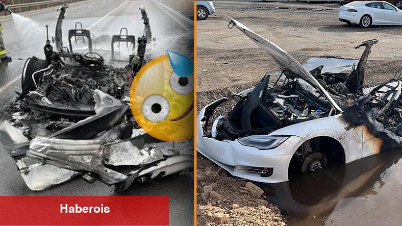 Otomobilin İskeleti Bile Kalmıyor: Tesla Üzere Elektrikli Araçların Kül Olana Kadar Alev Almasının Enteresan Sebebi