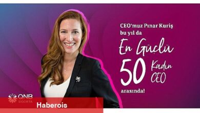 QNB Sigorta Genel Müdürü Pınar Kuriş, 6. Kez "En Güçlü 50 Kadın CEO" Listesinde