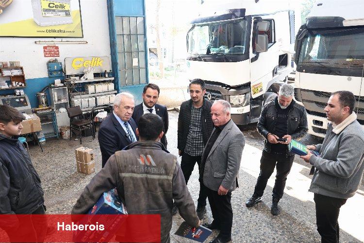 Şadi Özdemir Küçük Sanayi Sitesi’nde esnafı dinledi