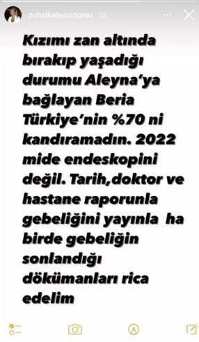 Survivor'da hudut krizi geçirmişti! Aleyna Kalaycıoğlu'nun annesi Beria'ya seslendi