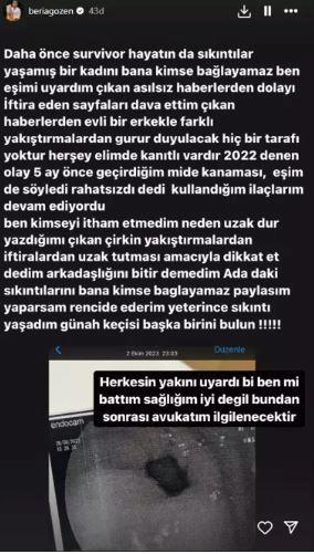 Survivor'da hudut krizi geçirmişti! Aleyna Kalaycıoğlu'nun annesi Beria'ya seslendi