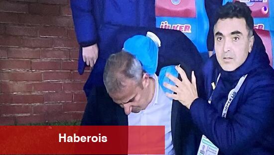 Trabzon'da İsmail Kartal'a yabancı husus isabet etti
