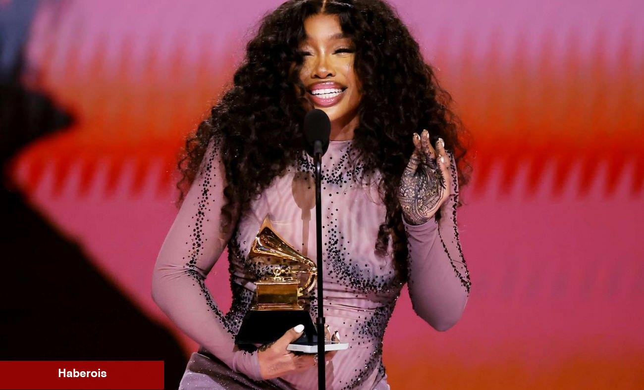 4 kere Grammy Mükafatı alan ABD'li müzikçi SZA sahnede Filistin'e özgürlük sloganı attı!