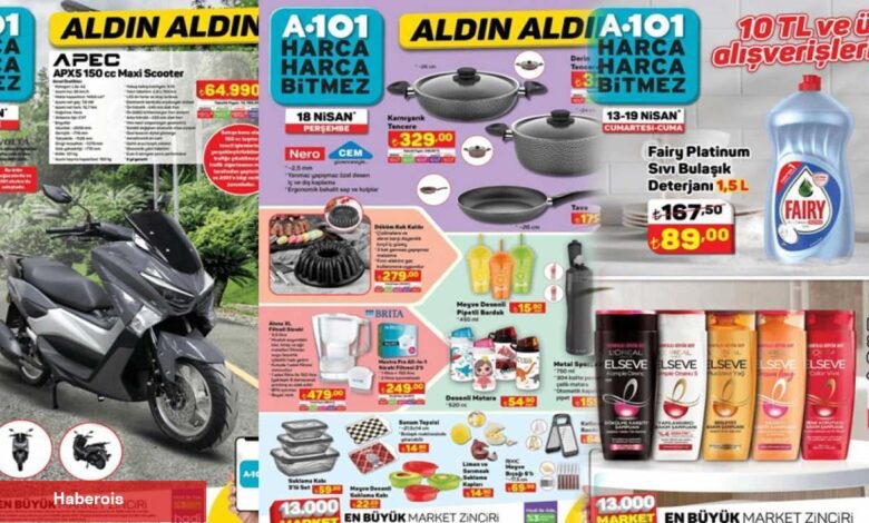 A101 13 - 19 Nisan 2024 indirimli eserleri açıklandı! İndirim Günleri Başlıyor - Haberois A101 13 - 19 Nisan 2024 indirimli eserleri açıklandı! İndirim Günleri Başlıyor