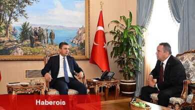 Başkan Böcek'in ilk protokol ziyareti Vali Şahin'e