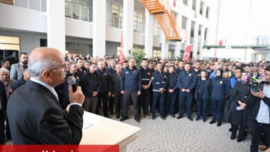 Başkan Sami Er personelle bayramlaştı