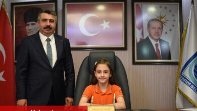 Başkan Yılmaz koltuğunu miniklere devretti