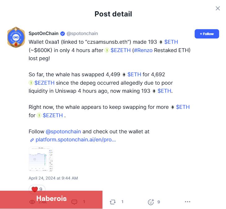 Binance Takviyeli Altcoin’de Panik: Flaş Düşüş Yaşadı - Haberois Binance Takviyeli Altcoin’de Panik: Flaş Düşüş Yaşadı